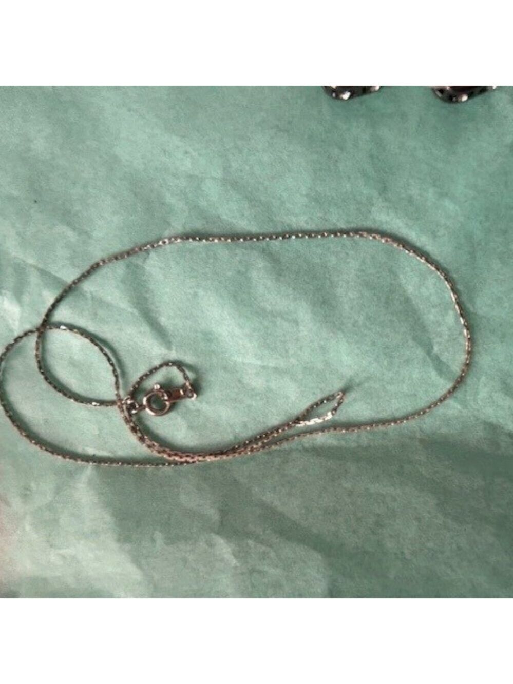 3 pairs of silver tone earrings and a delicate silver chain - Picture 5 of 8